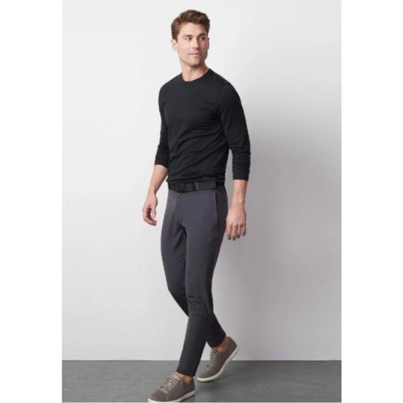 Mack Weldon Men's Radius Flex Jogger Size Small Stretch Performance Asphalt Gray